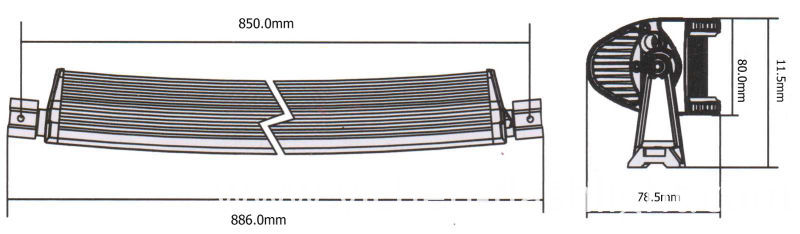 30inch 180W EMC Version LED Lighting Bar with Anti Interference off Road Truck